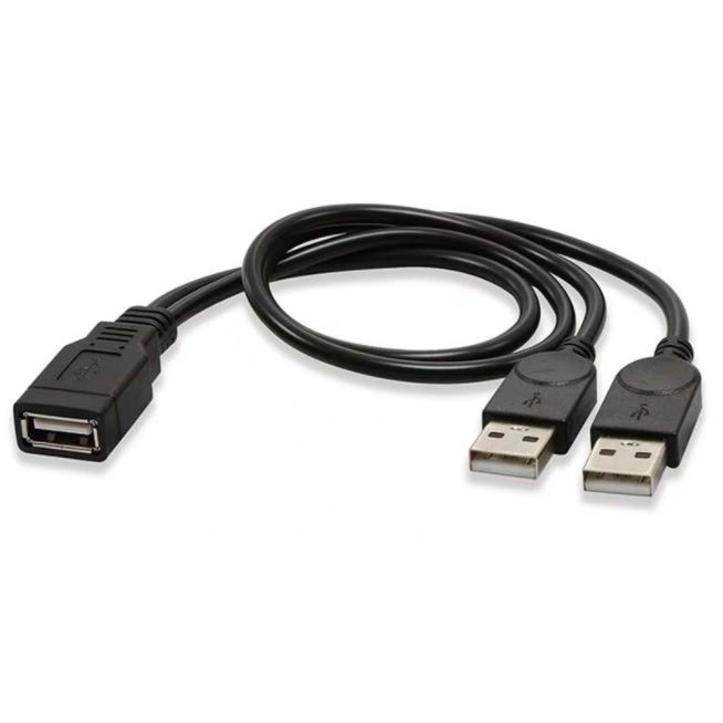 ສາຍ USB 2.0 2-in-1 Extended USB Data Cable